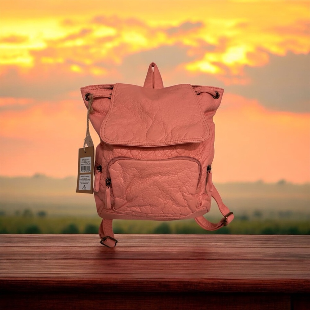 Chic Coral Backpack for Women
